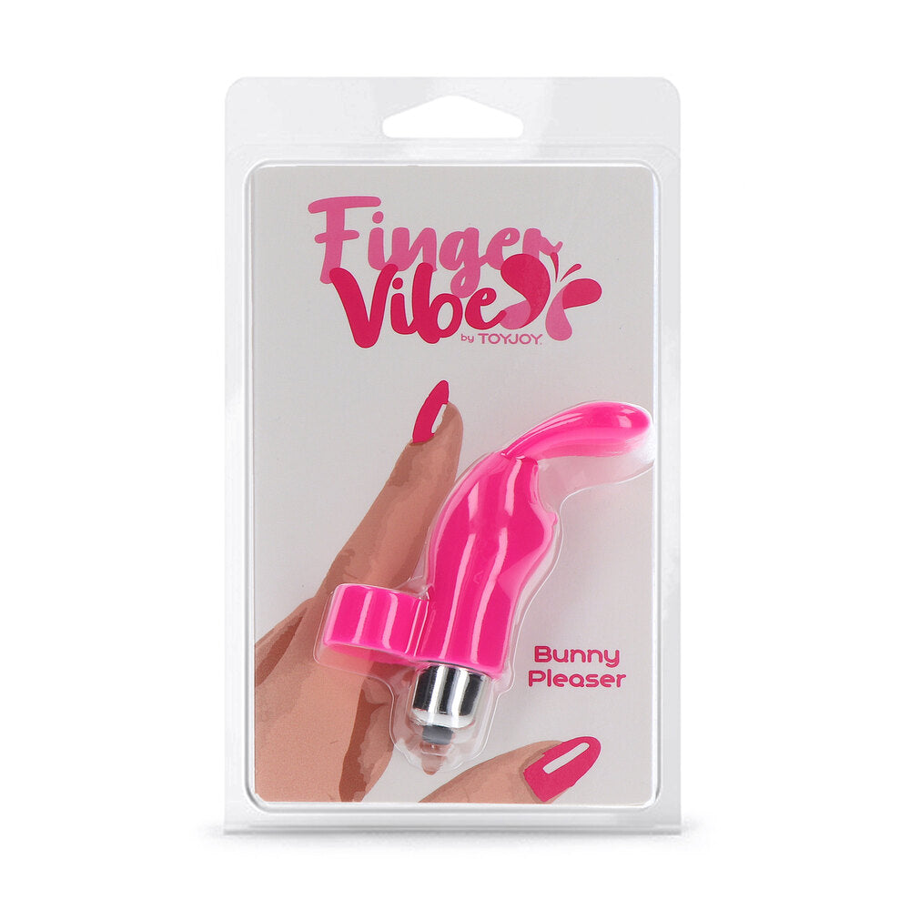 ToyJoy Bunny Pleaser Finger Vibe in packaging.