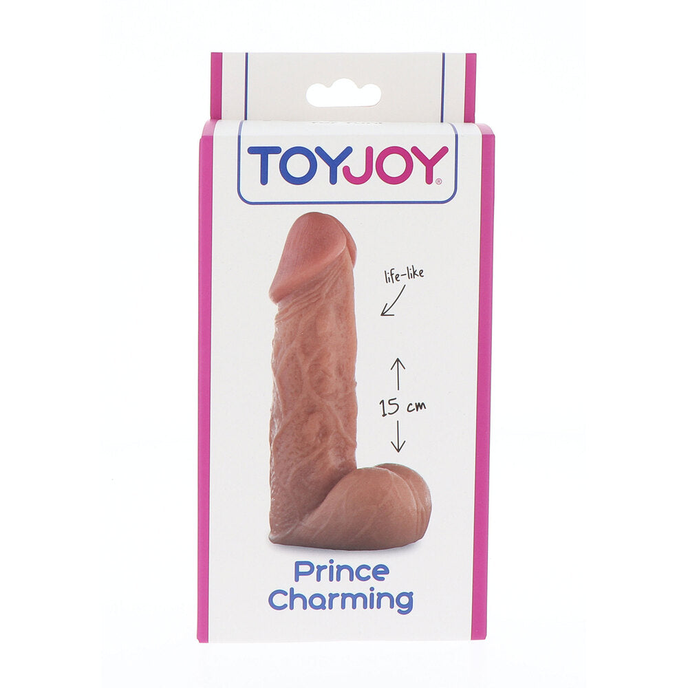 ToyJoy Prince Charming 15cm dildo in packaging.