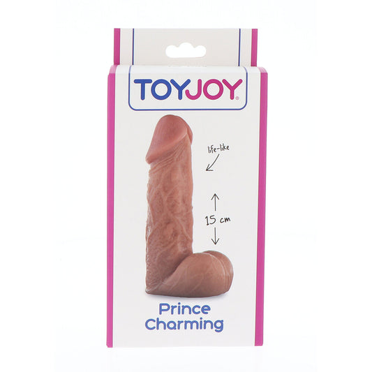 ToyJoy Prince Charming 15cm dildo in packaging.