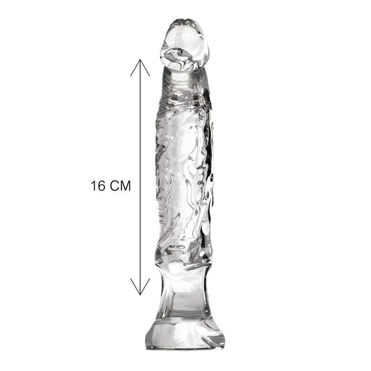 Clear six-inch anal starter from ToyJoy.