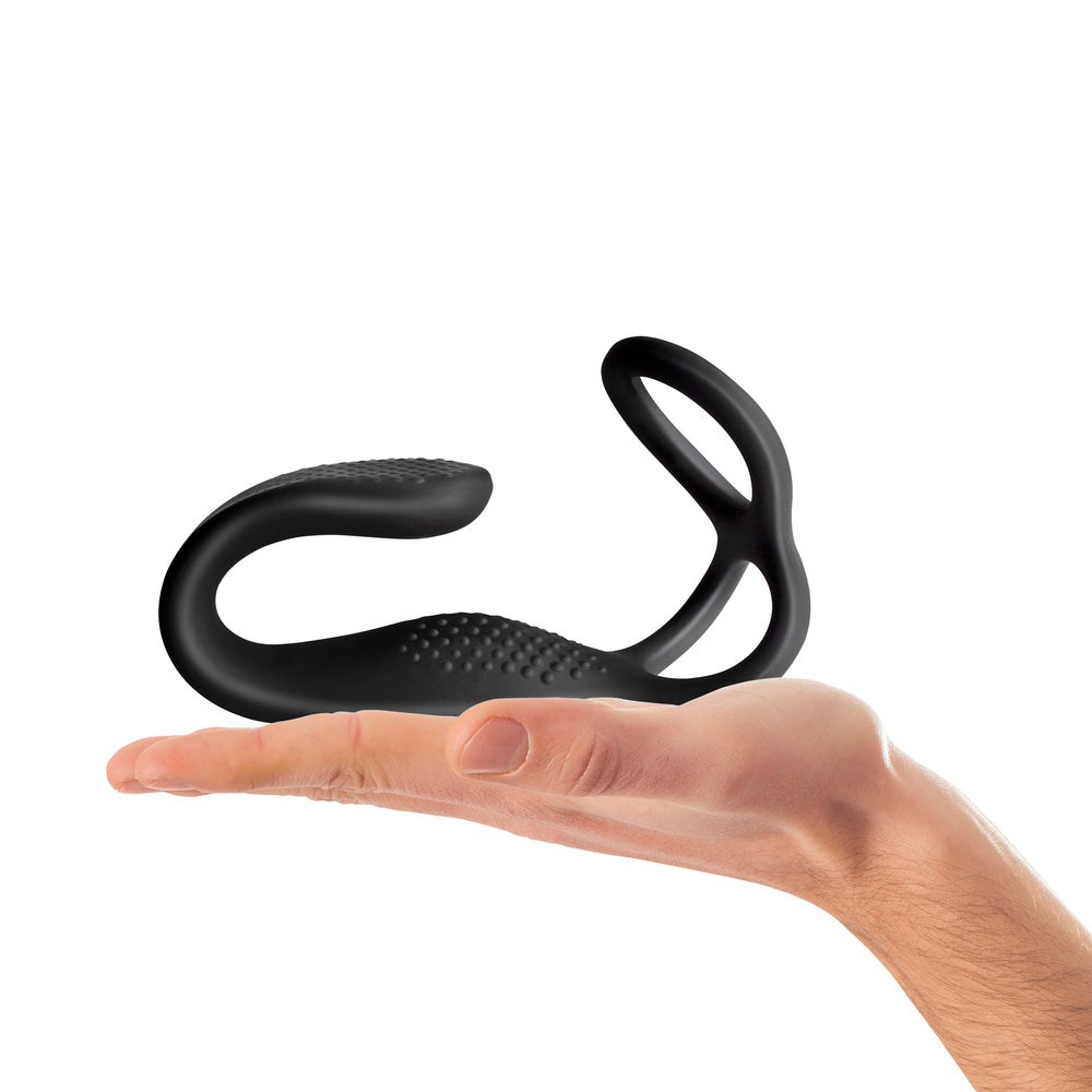 Rocks Off TheVibe strapon stimulator held in hand.