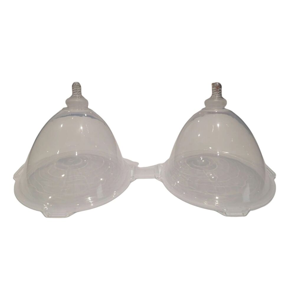 Clear plastic cups awaiting a daring drop of your favorite drink. Bottoms up, darling!