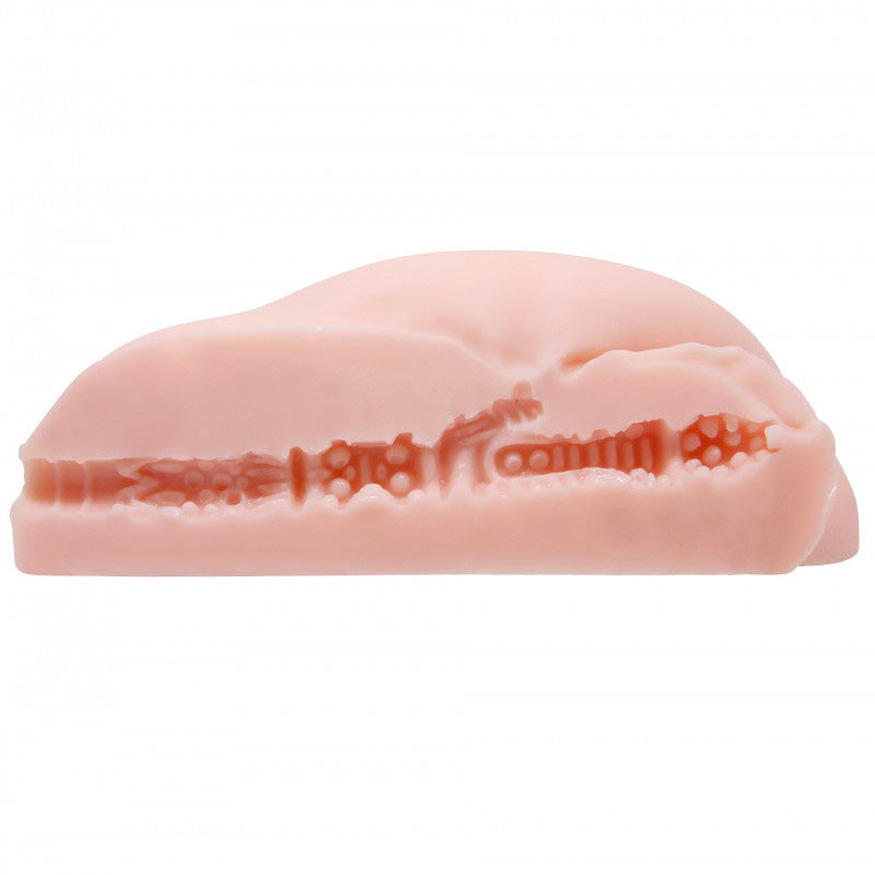 A pink-toned delight, ribbed for your pleasure and pulsating with promise. Time for some cheeky fun, wouldn't you say?