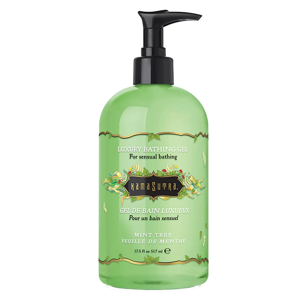 Kama Sutra Mint Tree Luxury Bathing Gel for sensual bathing.