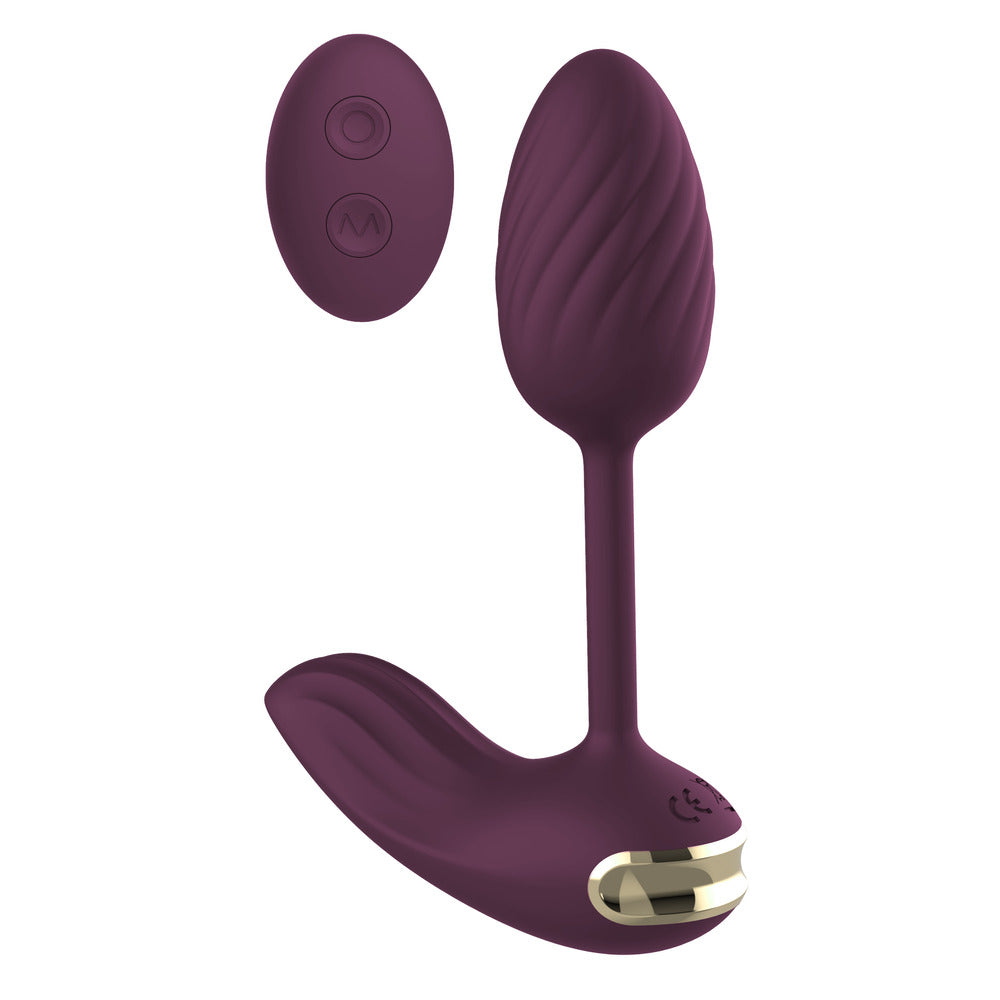 Purple vibrating egg with remote.