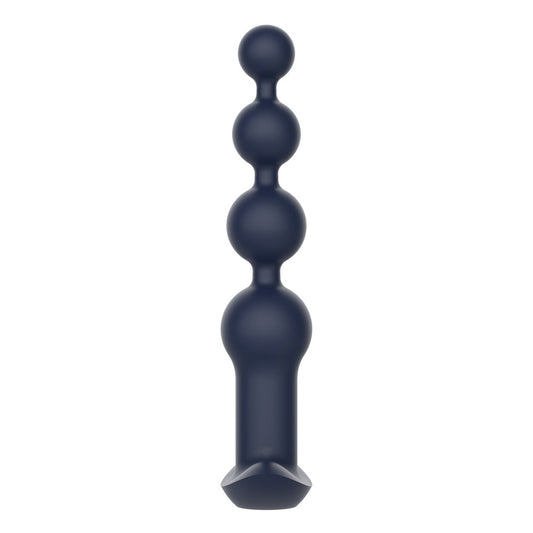 Navy blue vibrating anal beads.