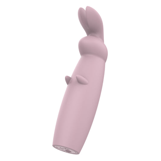 Nude pink Hazel mini rabbit massager from Dream Toys.