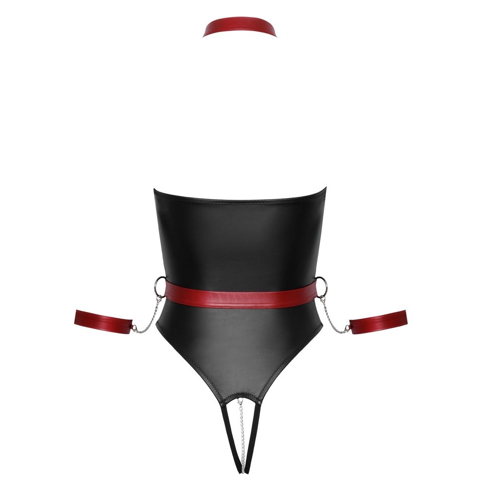 Cottelli Collection bondage bodysuit with harness detail.