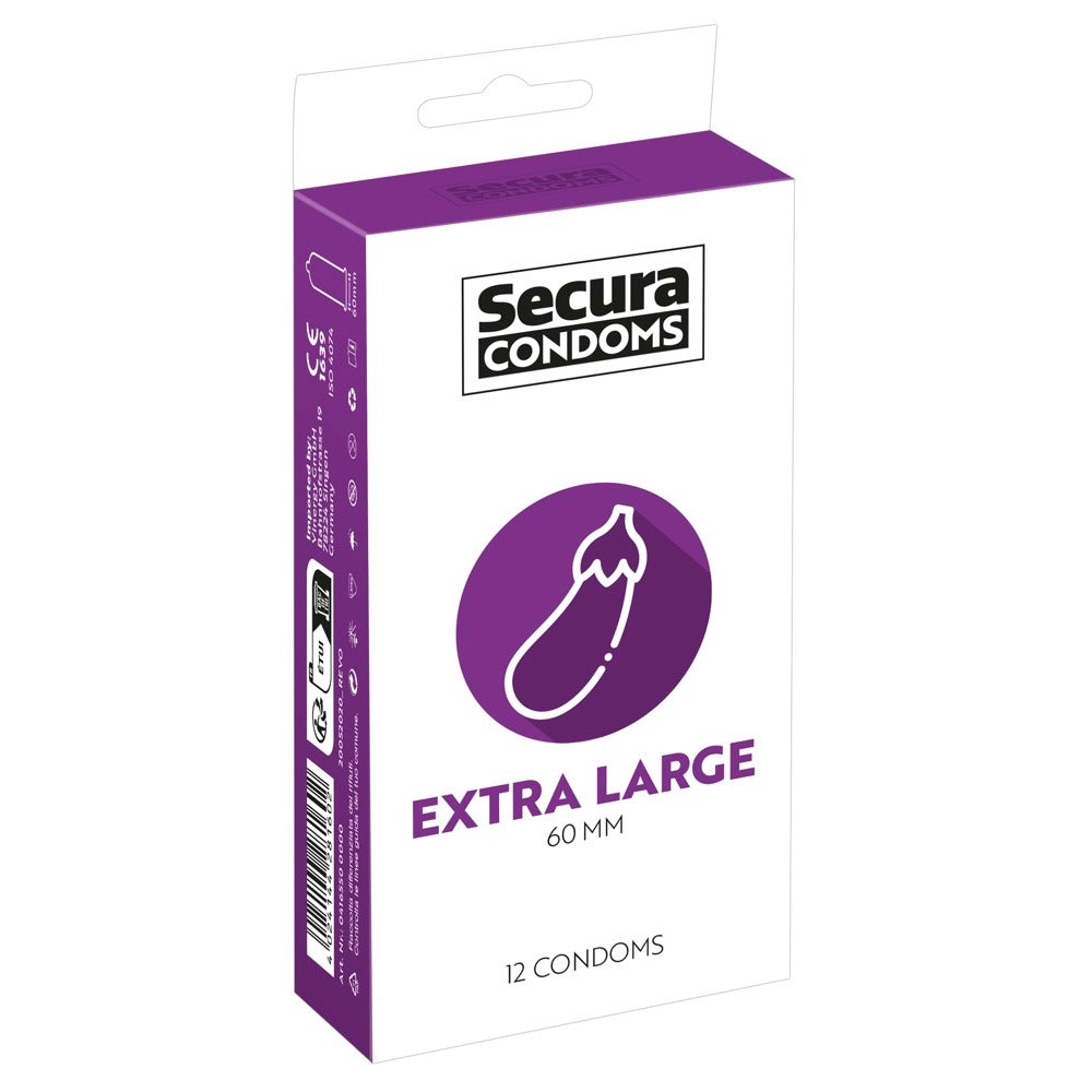 Secura condoms extra large 12-pack: Safe, sexy fun in the sack.