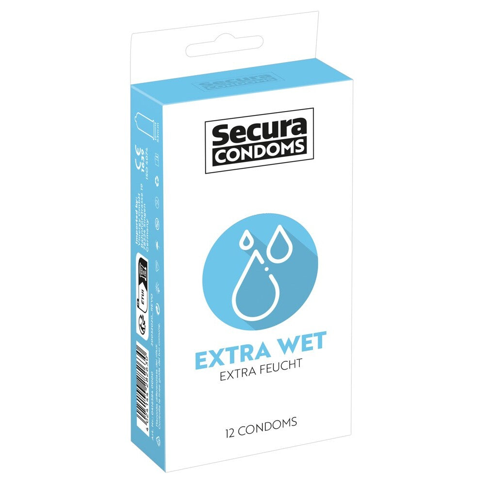 Secura Condoms: 12 pack of extra wet condoms for thrilling, safer sex.