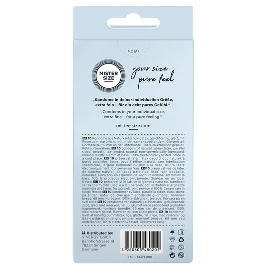 Mister Size 69mm 'Pure Feel' Condoms