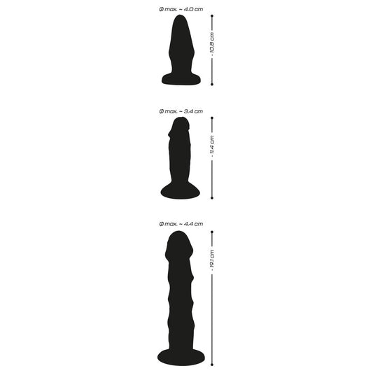 Anal training set diagram with sizes.