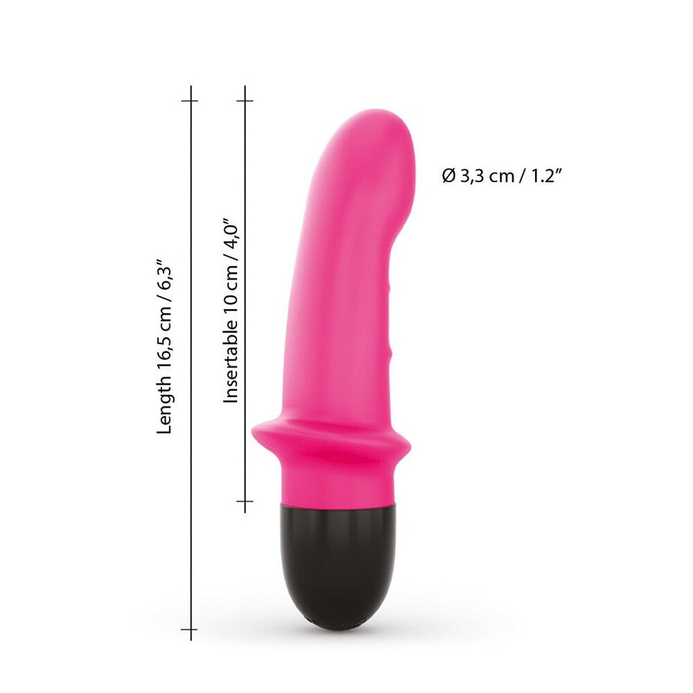 Pink and black rechargeable vibrator.