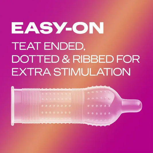 Durex ribbed and dotted condom