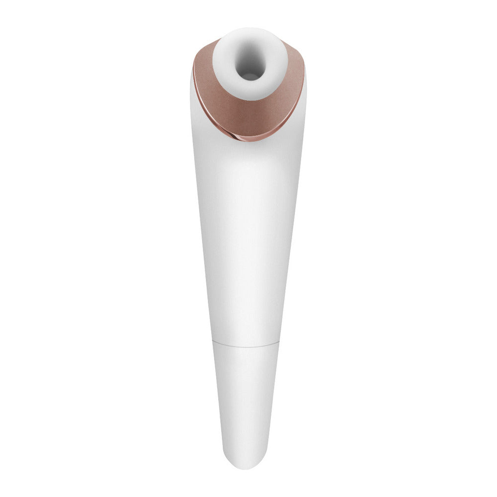 Satisfyer Pro 2 Next Generation air-pulse vibrator in white and rose gold.
