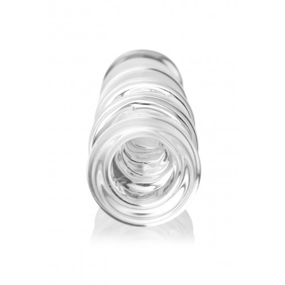 Clear glass anal toy