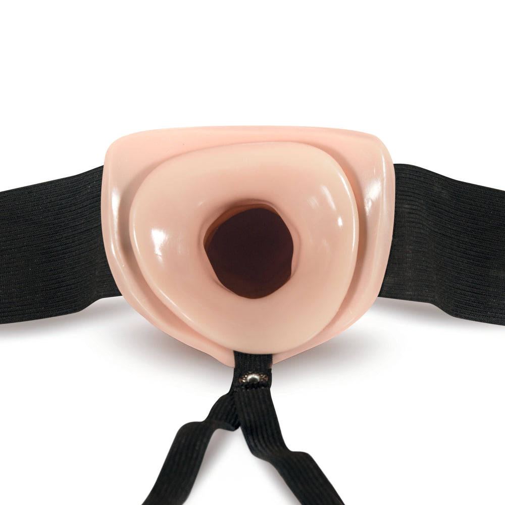Vanilla pleasure: Dr. Skin hollow strap-on.