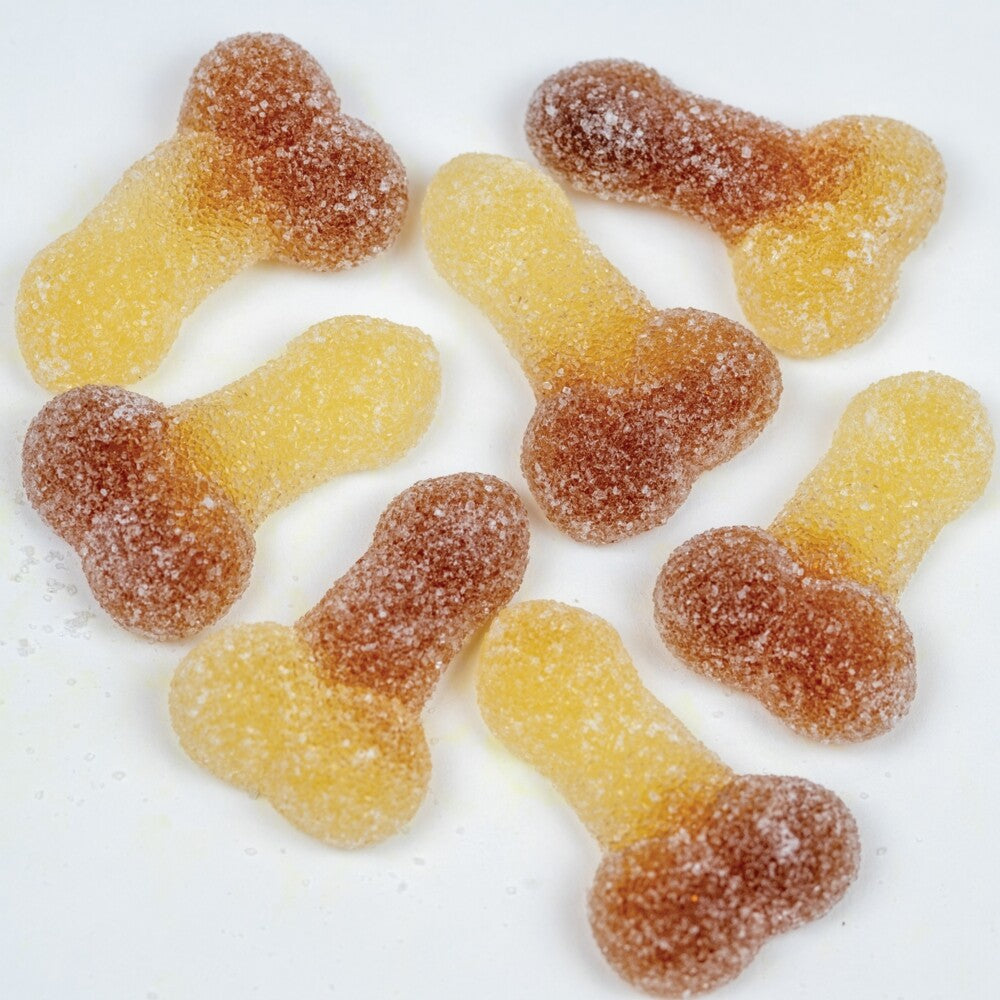 Cola flavoured jelly willies sweets