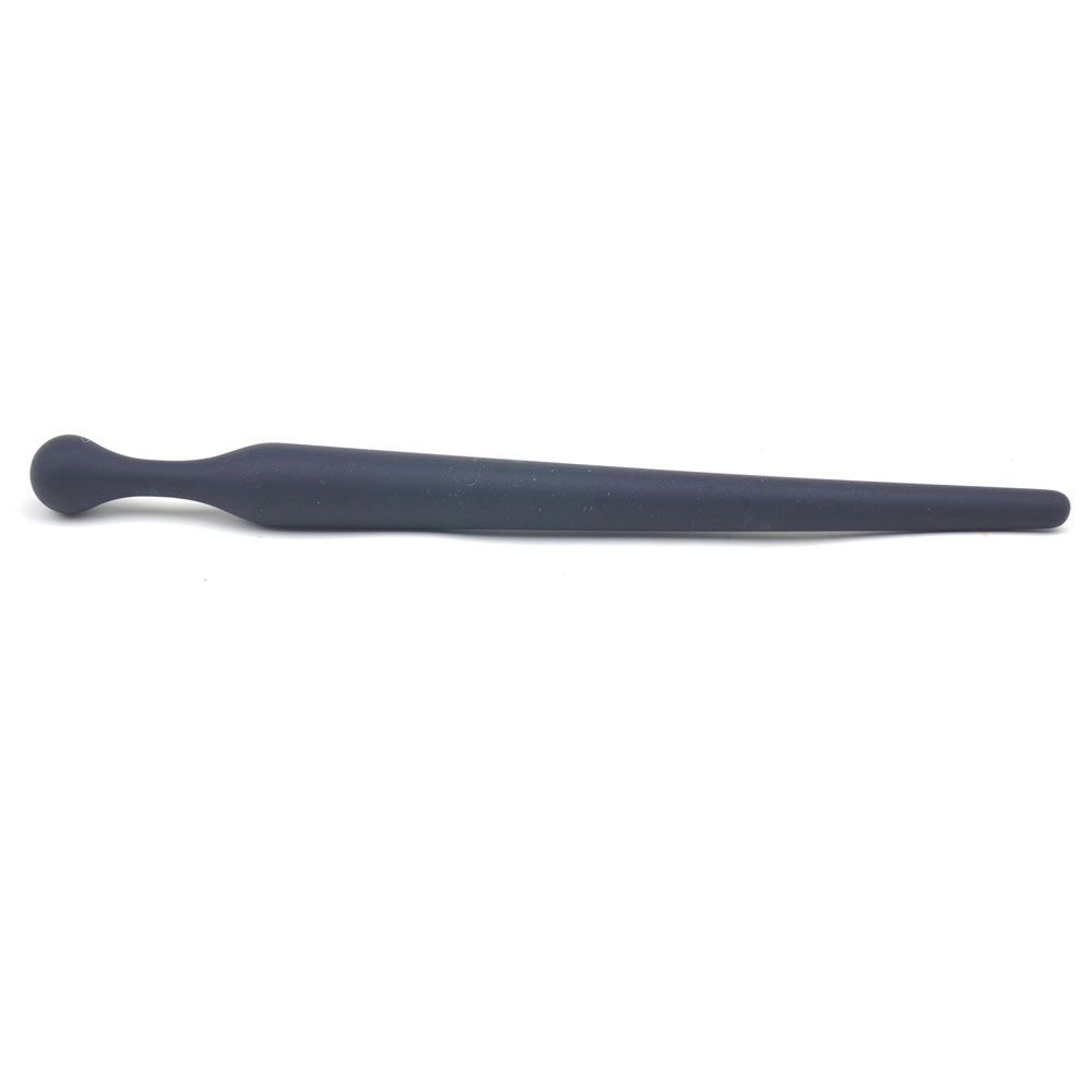 Dark enchantment awaits. A sleek, black silicone wand, poised to ignite pleasure and deepen the intimate dance.