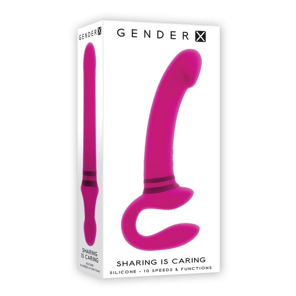 Pink dual vibrator in packaging.