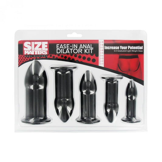 Size Matters ease-in anal dilator kit.