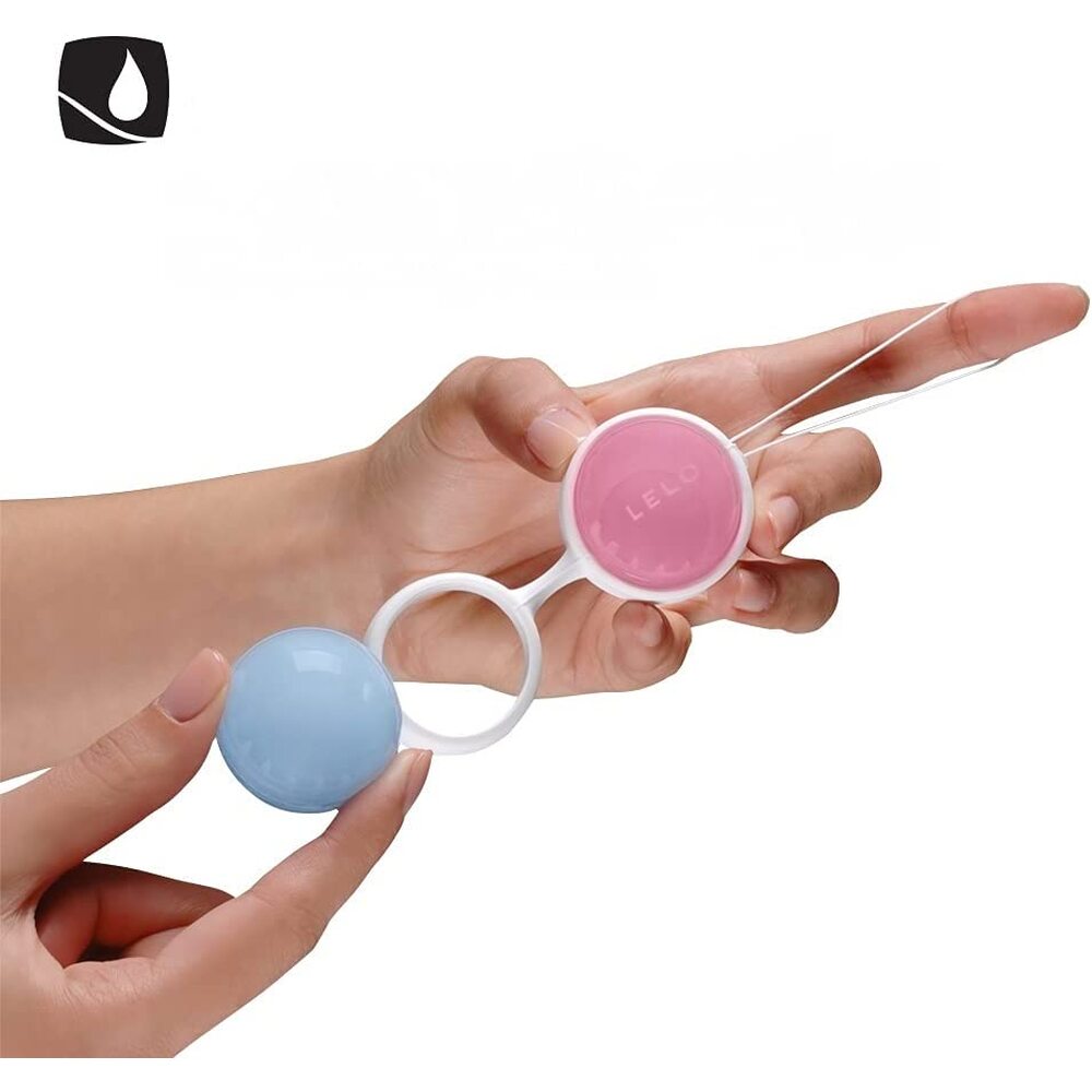 Lelo Luna Beads Pink and Blue for pelvic floor exercise