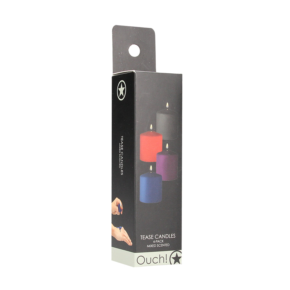 Ouch! 4-pack of mixed scented tease candles.