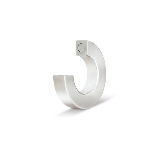 Silver-tone magnetic body jewellery piece