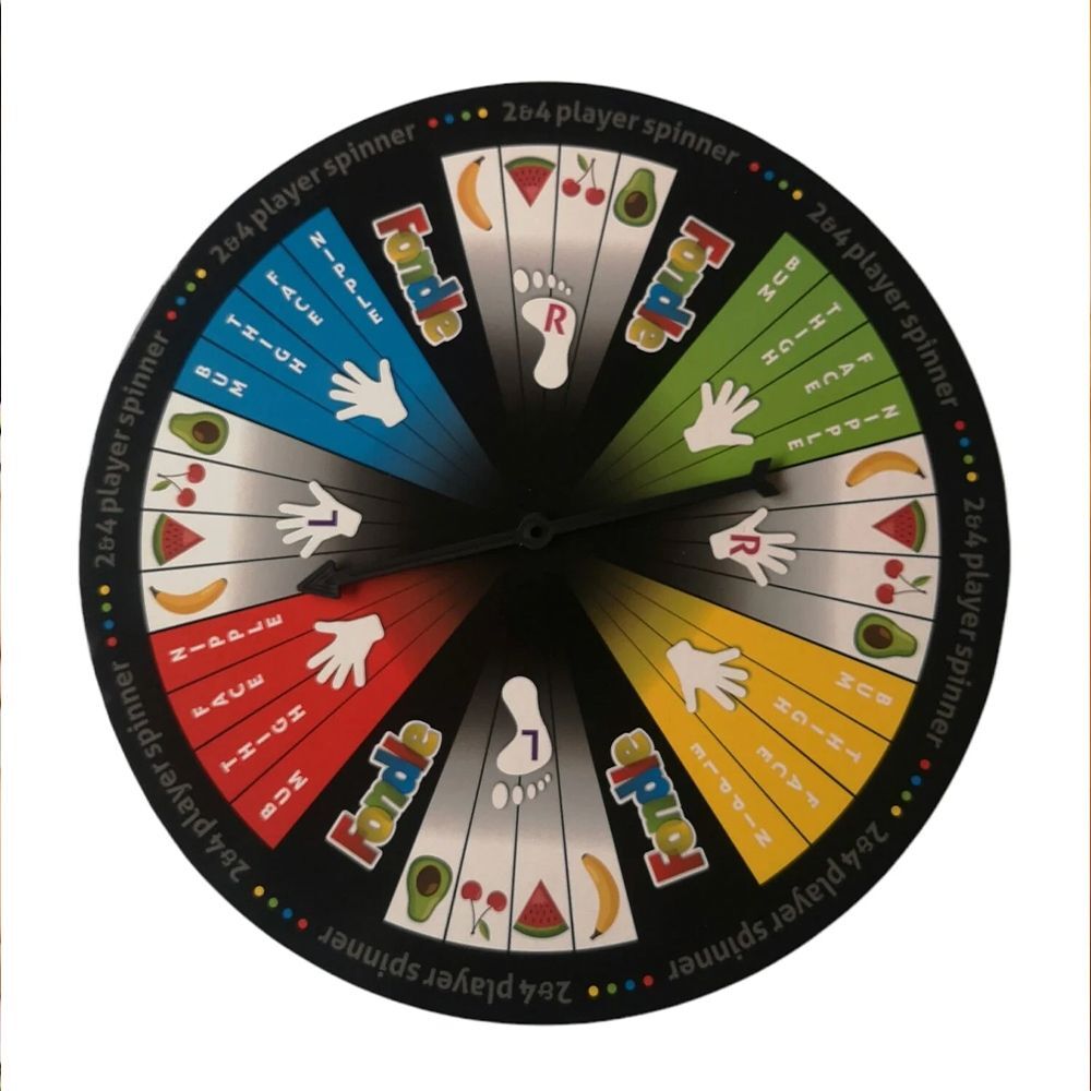 Fondle game spinner, Play Wiv Me. Cheeky fun for 2-4 players!