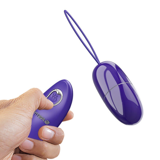 Pretty Love Selkie remote control egg vibrator, in regal purple. Own your pleasure!