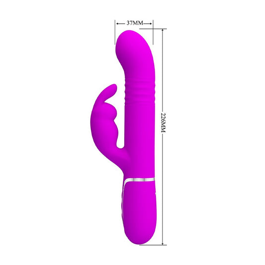 Purple rechargeable rabbit vibrator from Pretty Love Coale.