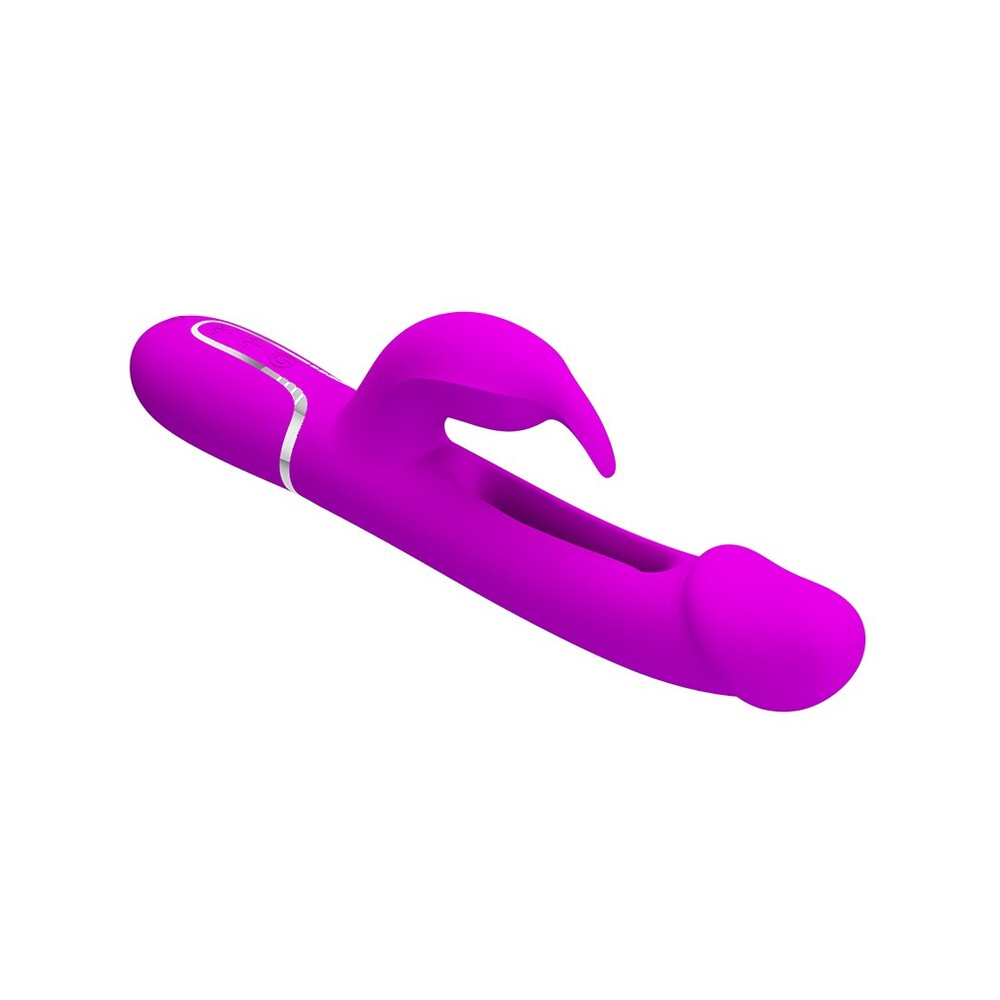 Purple rabbit vibrator from Pretty Love, Kampas model, for pleasure exploration. Rechargeable and ready for fun times.