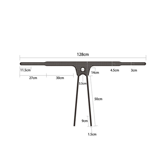 Lovetoy Easy Strapon Harness dimensions diagram.