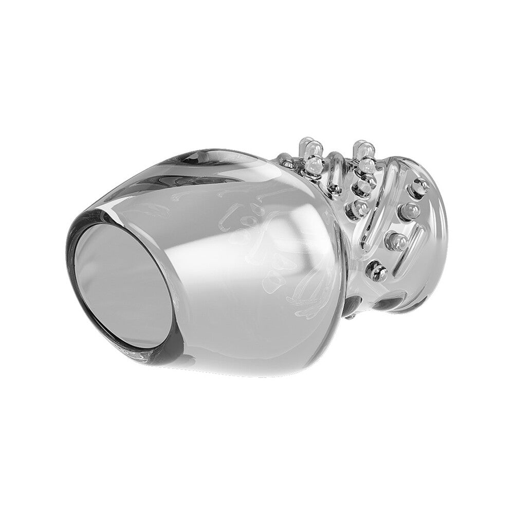 Pretty Love Matias clear textured sleeve for enhanced pleasure.