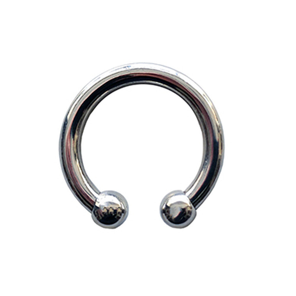 Rouge stainless steel horseshoe cock ring