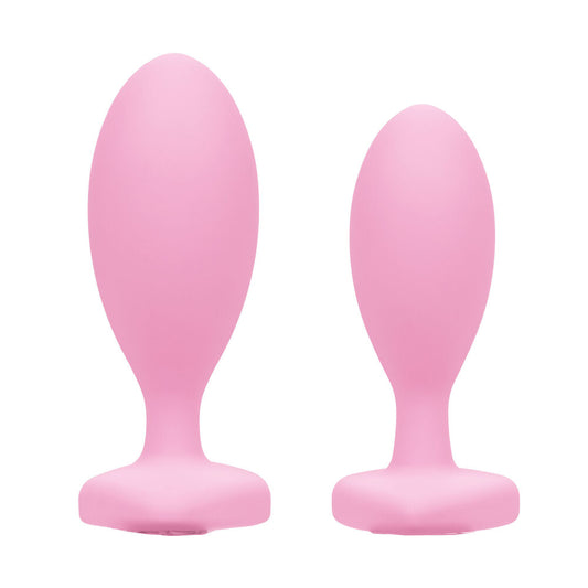 Pink silicone butt plugs