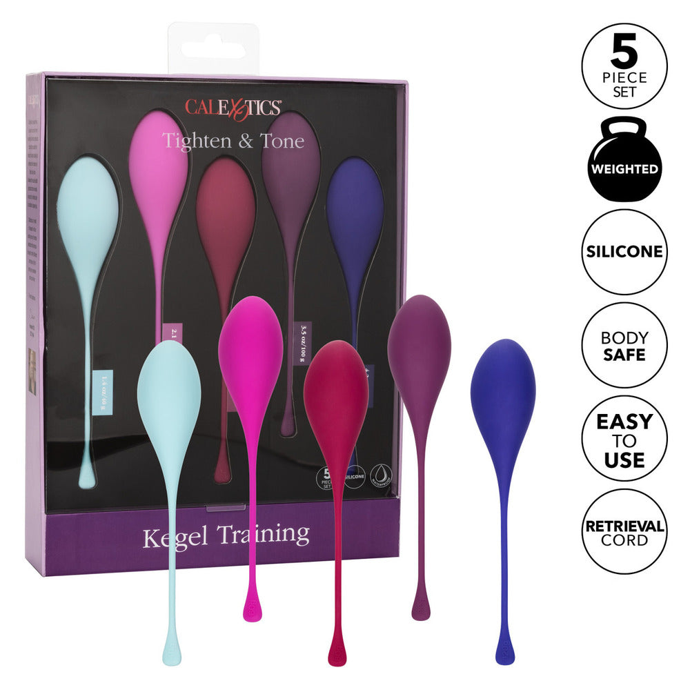 Weighted kegel exercise set