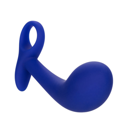 Cobalt pleasure, a playful curve, and a mischievous loop invite exploration of sensuous depths.