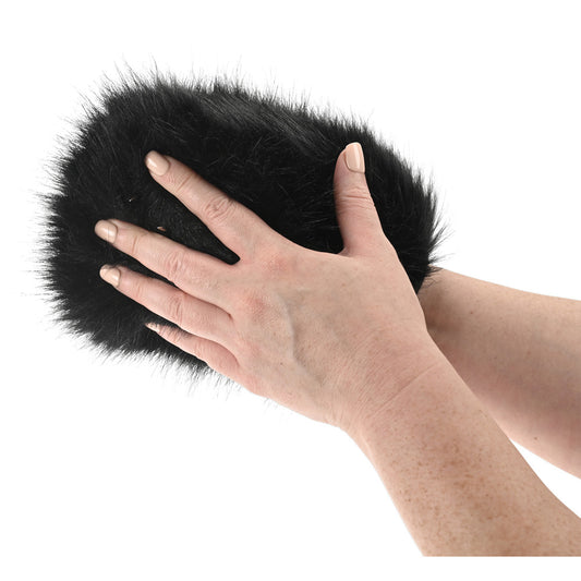 Black sensory mitt for couples fun.