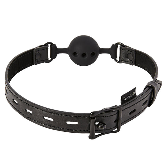 Black Sportsheets breathable ball gag