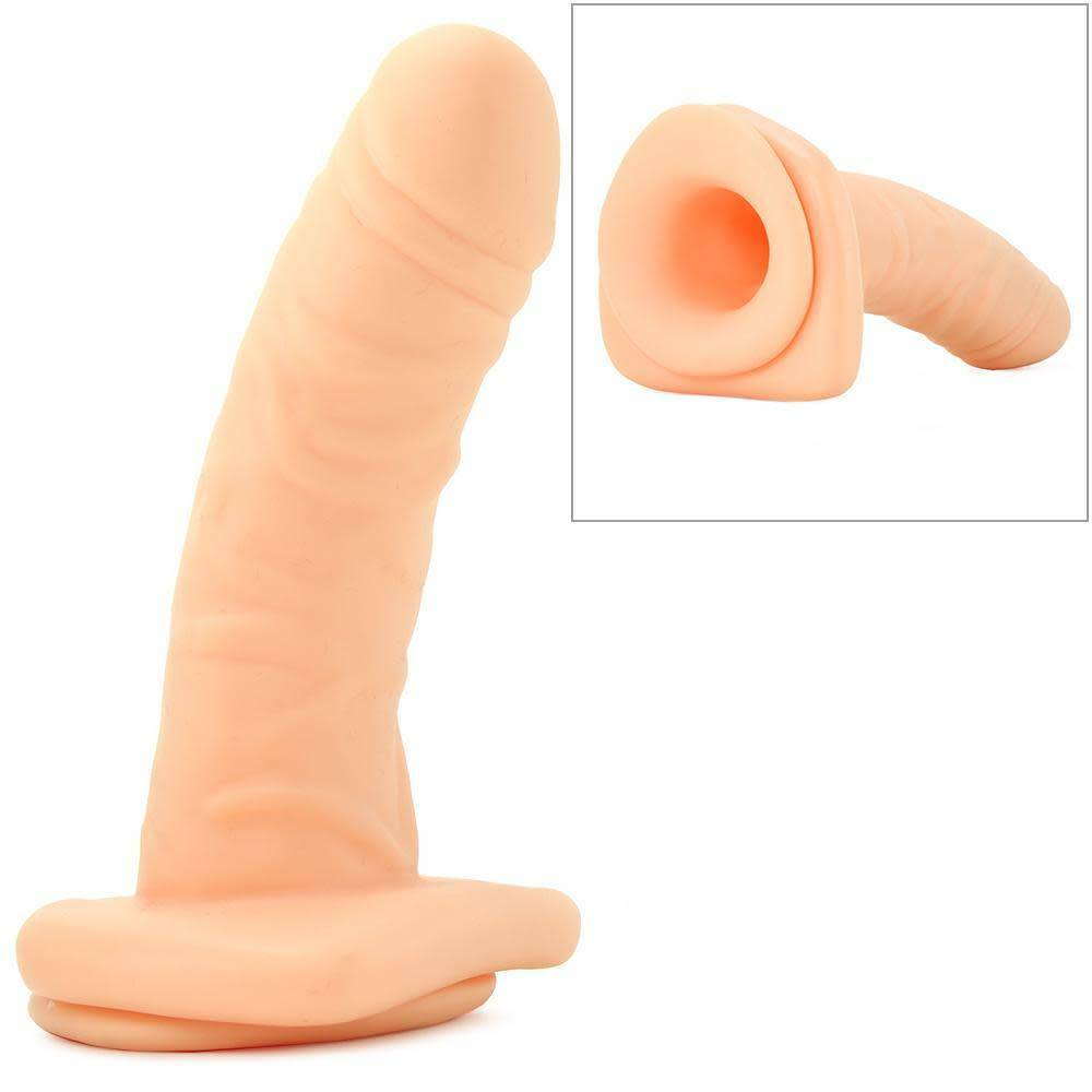 Sportsheets Everlaster strap-on dildo with realistic texture and hollow insert.