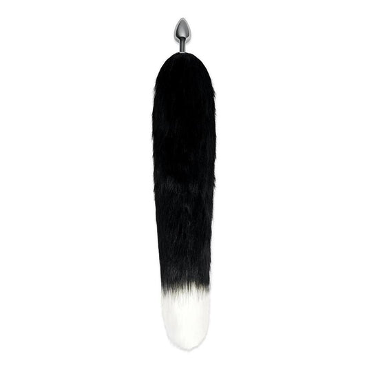 Black fox tail butt plug