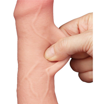  Realistic dildo: Sliding Easy Bend Skin texture with hand.