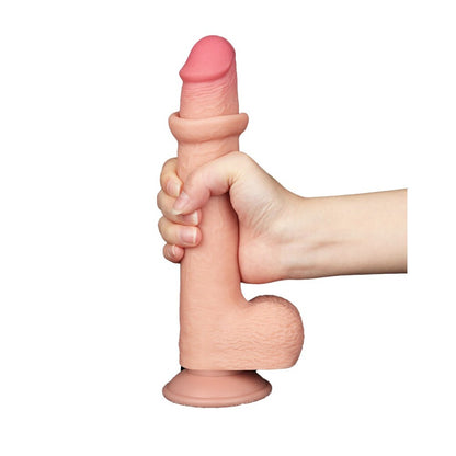 Nude dildo, 9 inches, for solo adventures.