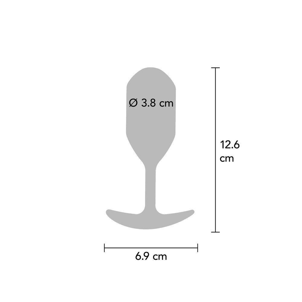 Diagram of Buttocks The Champ weighted plug dimensions.