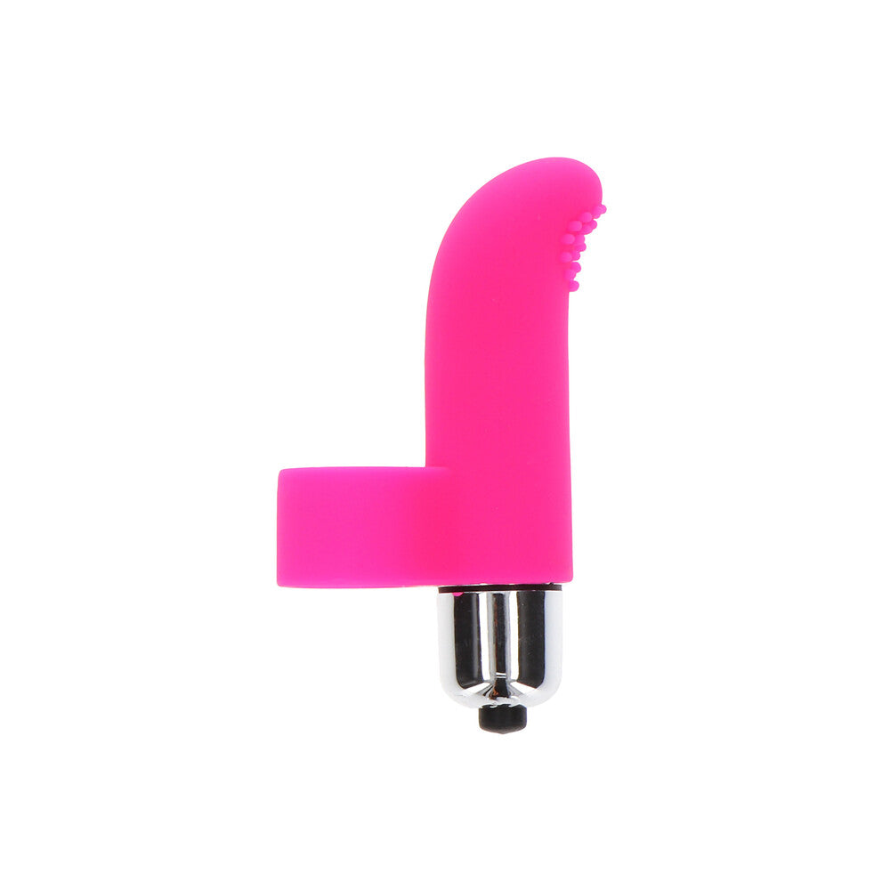 Pink ToyJoy Tickle Pleaser Finger Vibe.