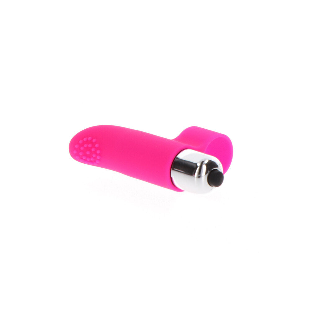 Pink ToyJoy Tickle Pleaser finger vibe.