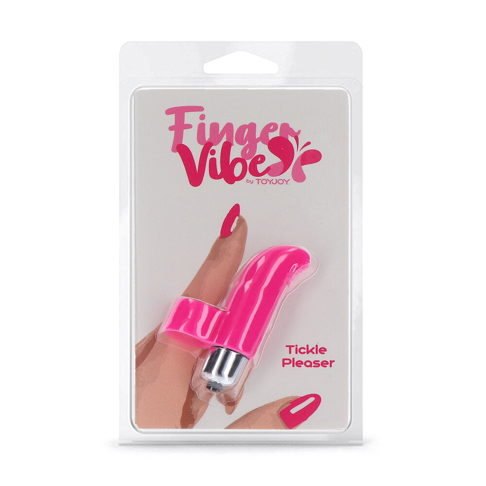 ToyJoy's Tickle Pleaser Finger Vibe packaged vibrator.