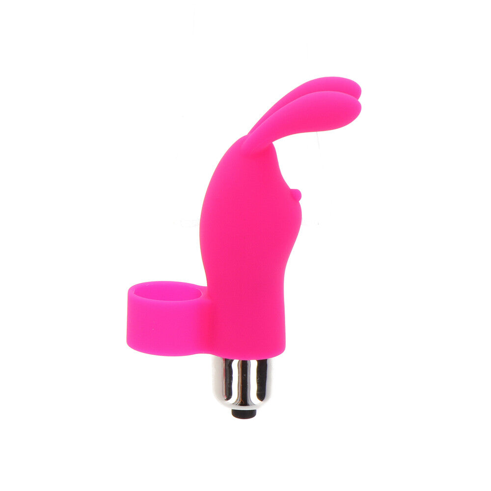 Pink Bunny Pleaser Finger Vibe from Toy Joy Sex Toys