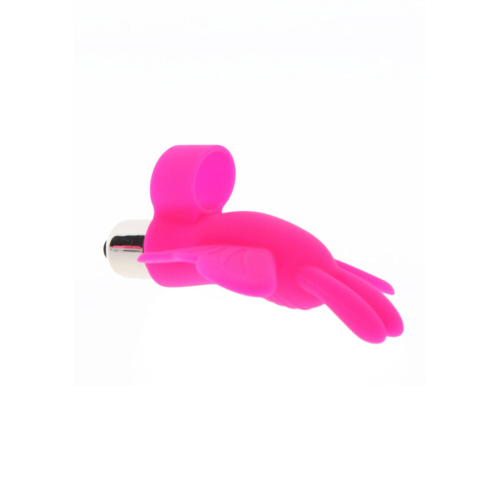 Pink butterfly finger vibrator from ToyJoy sex toys for exciting pleasure.